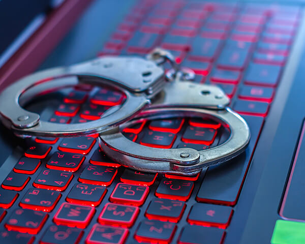 cuffs on keyboard 