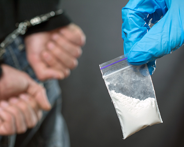 drug pouches caught by Cops